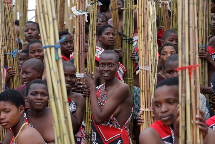 Taniec Trzcin - tradycyjny obrzęd Suazi