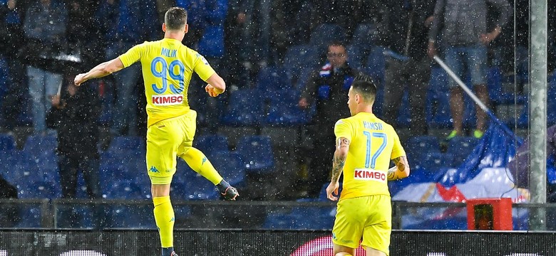 Milik trafił w samo "okienko". Szczęsny z czystym kontem i mistrzostwem Włoch