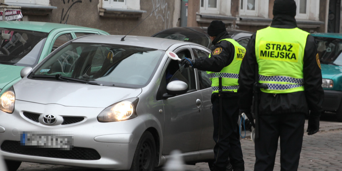 Strażnicy miejscy urządzają polowania w centrum Gdańska.