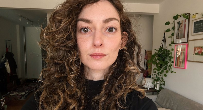 The author has figured out how to style their curly hair using new products.Courtesy of the author