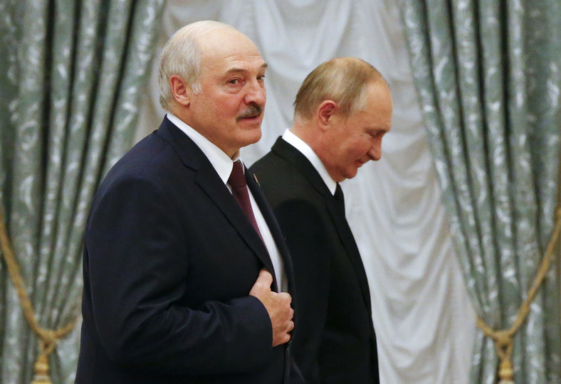 Spotkanie Putina z Łukaszenką w Moskwie, 2021 r.