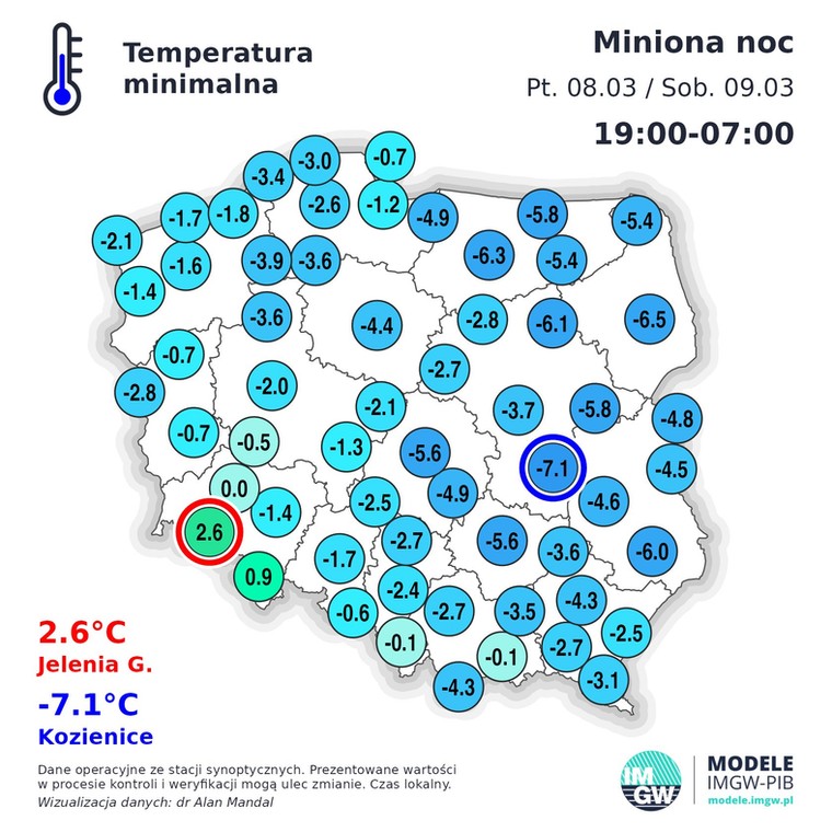 Sobotni poranek niemal wszędzie przyniósł mróz