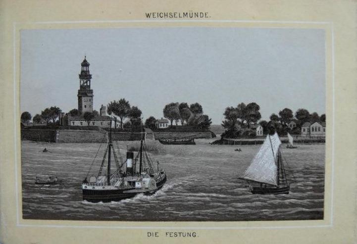 Twierdza Wisłoujście w XIX wieku.