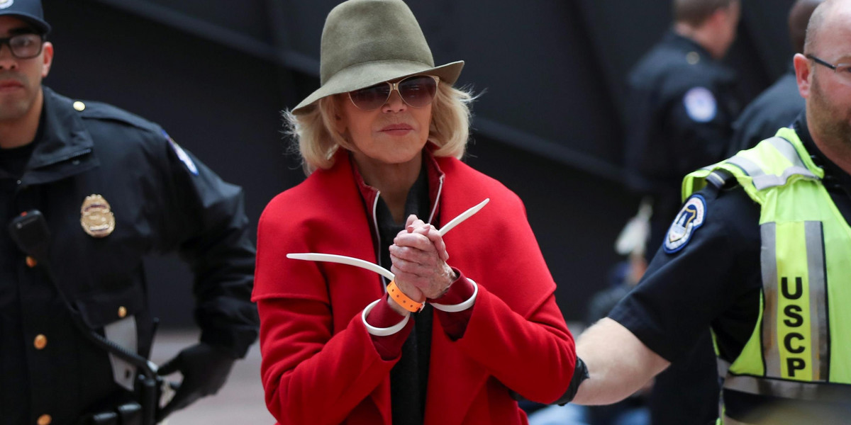 USA: Jane Fonda zatrzymana pod parlamentem