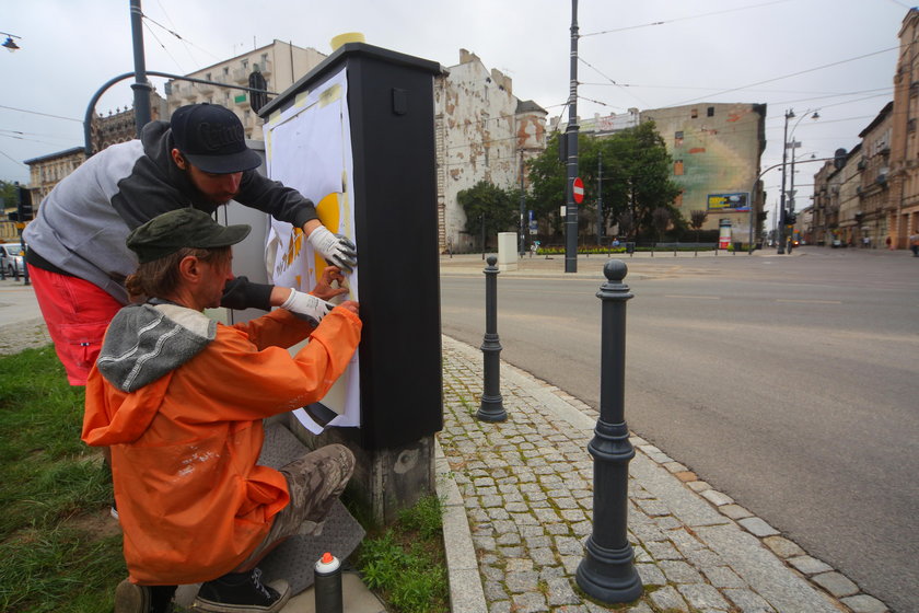 Egon Fietke, łódzki artysta zdecydował się przemalować skrzynki energetyczne na ulicach