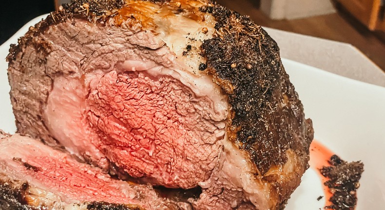 I made a prime-rib roast for the first time by following Guy Fieri's recipe. Meredith Schneider