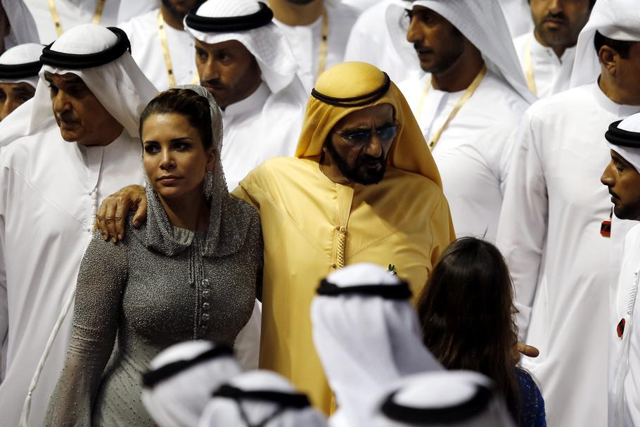 Księżniczka Haja bint al-Husajn z mężem Mohammedem bin Rashida al-Maktouma