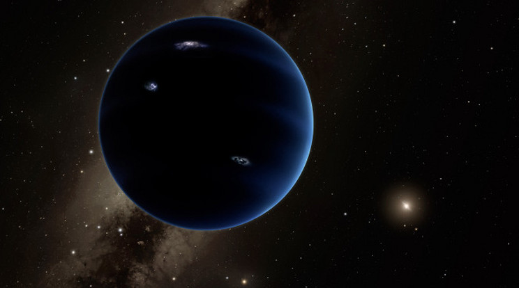 Egy művész szerint így nézhet ki a titokzatos bolygó /Illusztráció: Caltech, NASA