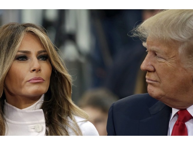 Melanie Trump i Donald Trumpowie
