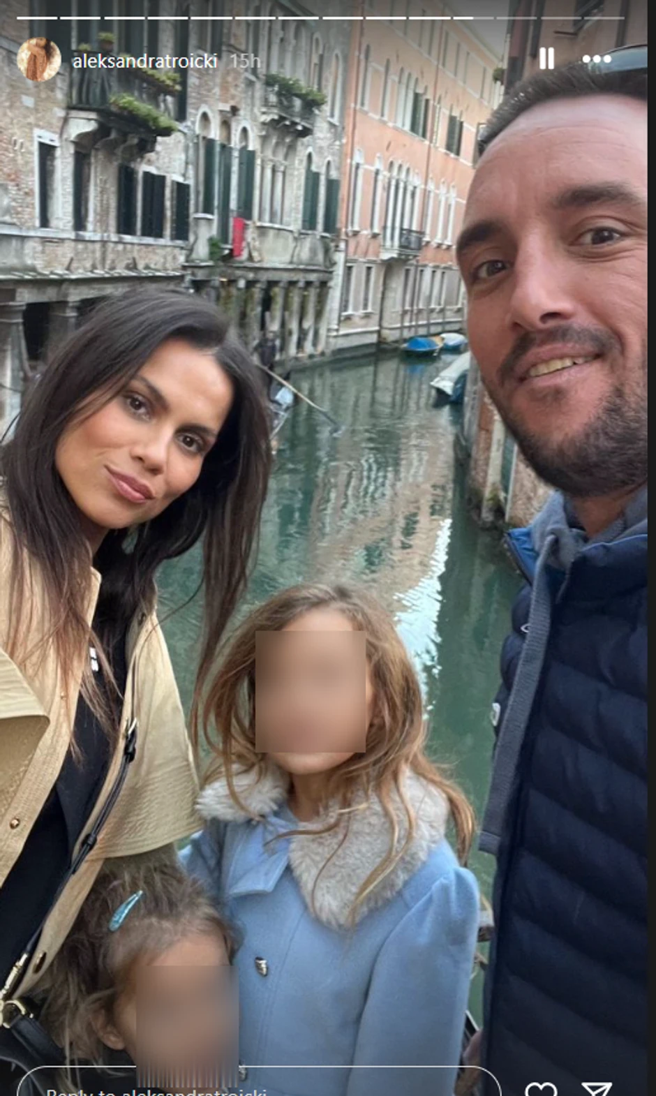 Vitkor Troicki  na porodičnom putovanju