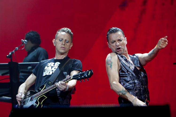 Martin Gore i Dave Gahan podczas koncertu w Mardycie – 17.02.2014