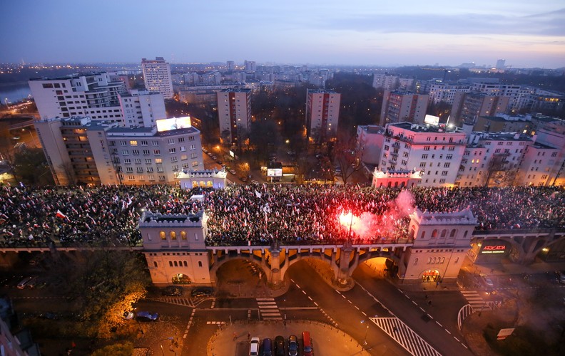 Marsz Niepodległości 2014 (fot. PAP/Paweł Supernak)
