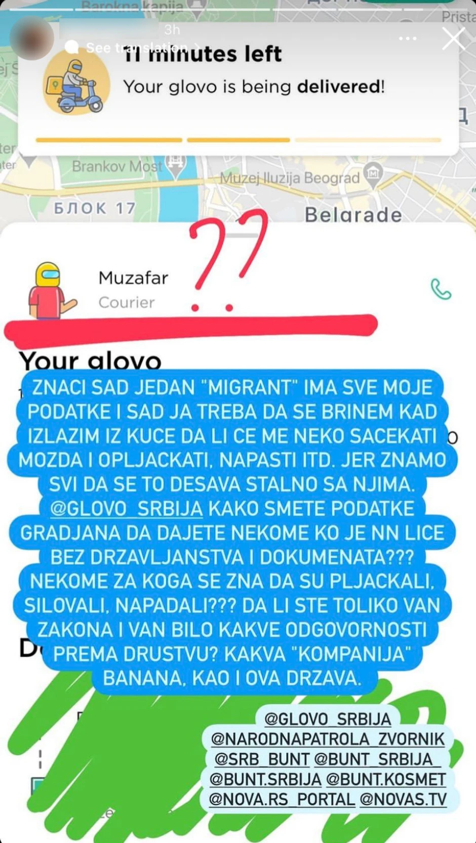 migrant dostava 3 foto Drustvene mreze