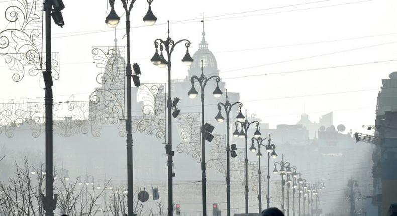 Temperatures in the capital Kiev had plunged as low as minus 15 degrees Celsius (5 degrees Fahrenheit) last week