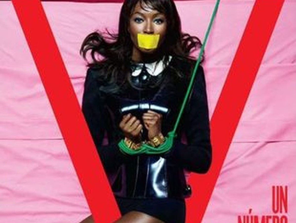 Zobacz zniewoloną Naomi Campbell!