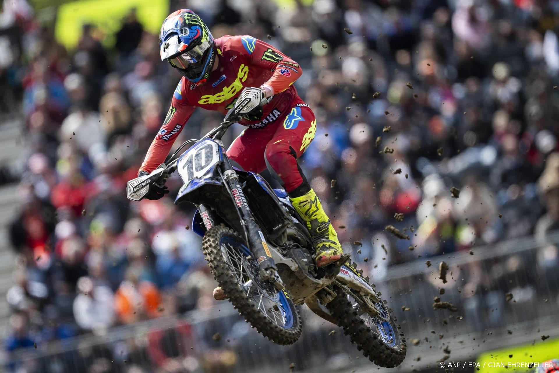 Calvin Vlaanderen op podium GP Finland motorcross