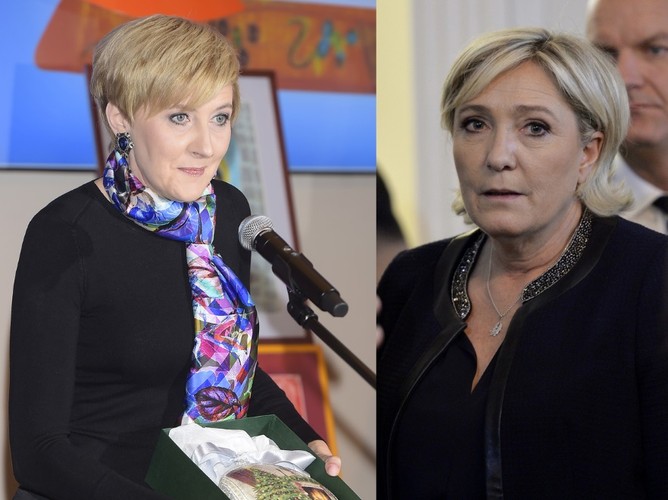 Agata Kornhauser-Duda i Marine Le Pen