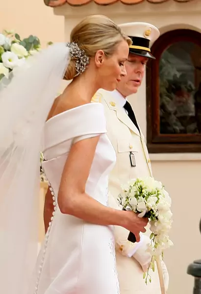 Książę Monako Albert II i księżna Charlene w dniu ślubu