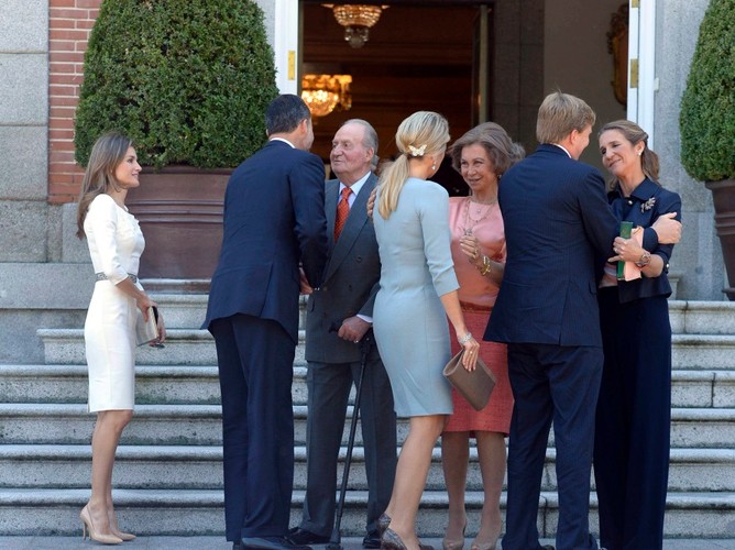 Rodziny królewskie Hiszpanii i Holandii