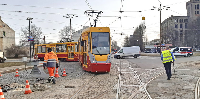 Tory na Przybyszewskiego w Łodzi do remontu. Chojny bez tramwaju