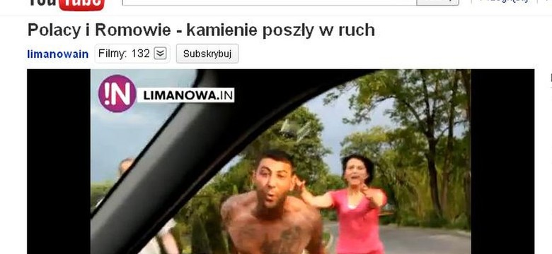 Bitwa Romów z mieszkańcami Limanowej. Na kamienie