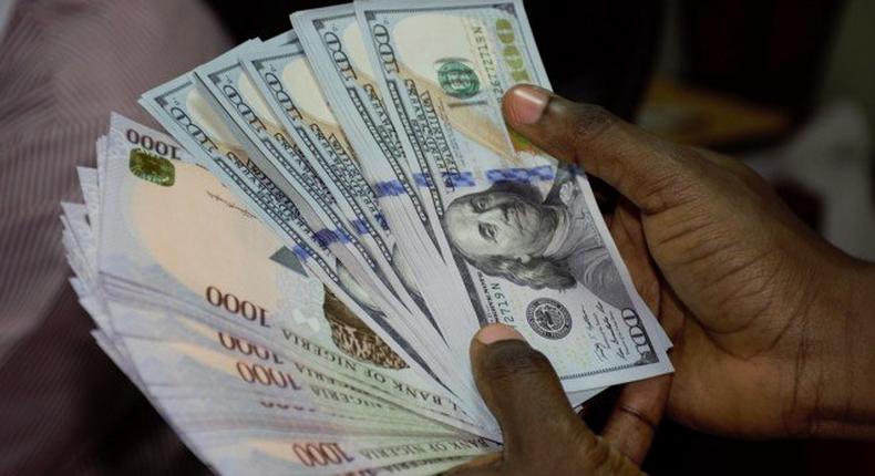 Nigerian naira and US dollar