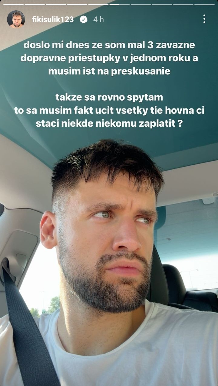 Filip Sulík musí ísť na preskúšanie.
