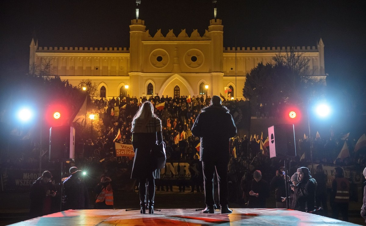 Wojewoda lubelski na Marszu Pamięci Żołnierzy Wyklętych 