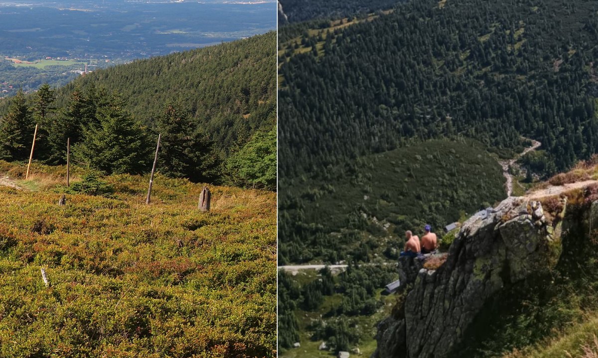 Turyści usiedli nad urwiskiem. "Nagie torsy, papierosy i alkohol nad przepaścią poza szlakiem"