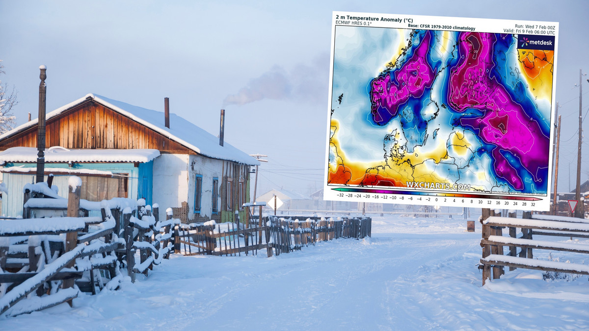 Ekstremalne zimno na wschodzie Europy. W Rosji może być poniżej -40 st. C