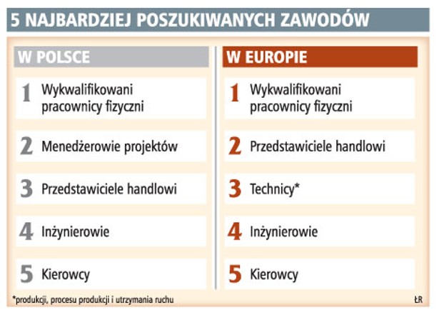 5 Najbardziej poszukiwanych zawodów