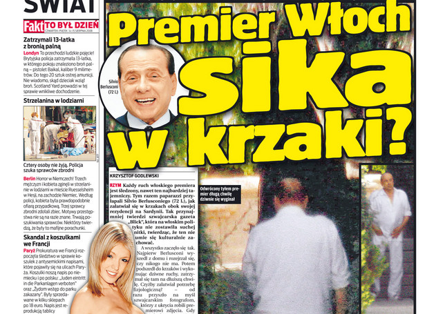 Premier sika w krzakach?