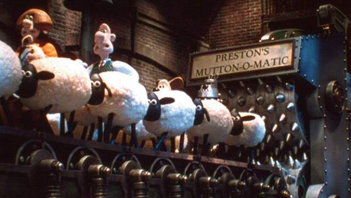 "Wallace &amp; Gromit: Golenie Owiec", reż. Nick Park. 1995 r.