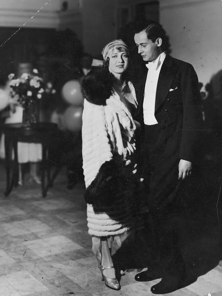 Maria Malicka i Zbigniew Sawan na balu (1929)