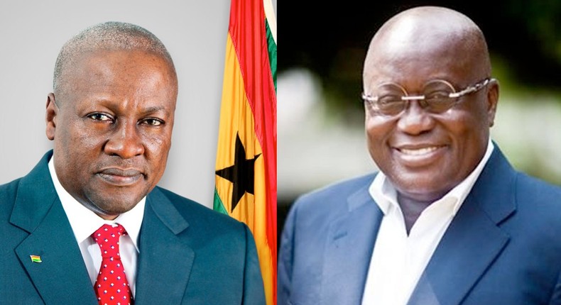 John Mahama and Nana Addo