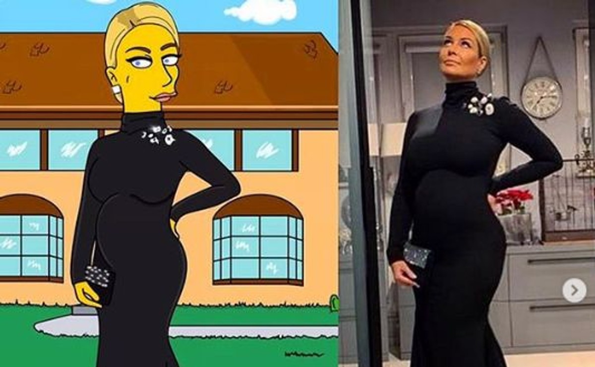 Małgorzata Rozenek jako postać z Simpsonów
