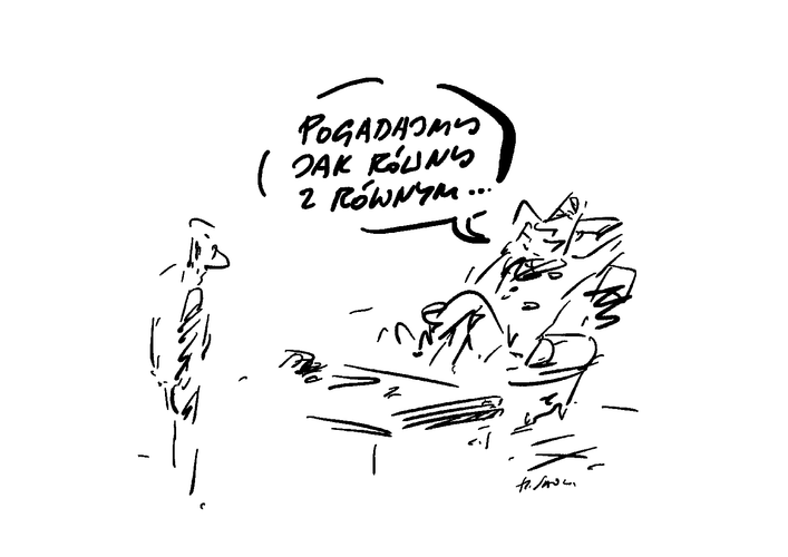 Szef / rys. Henryk Sawka