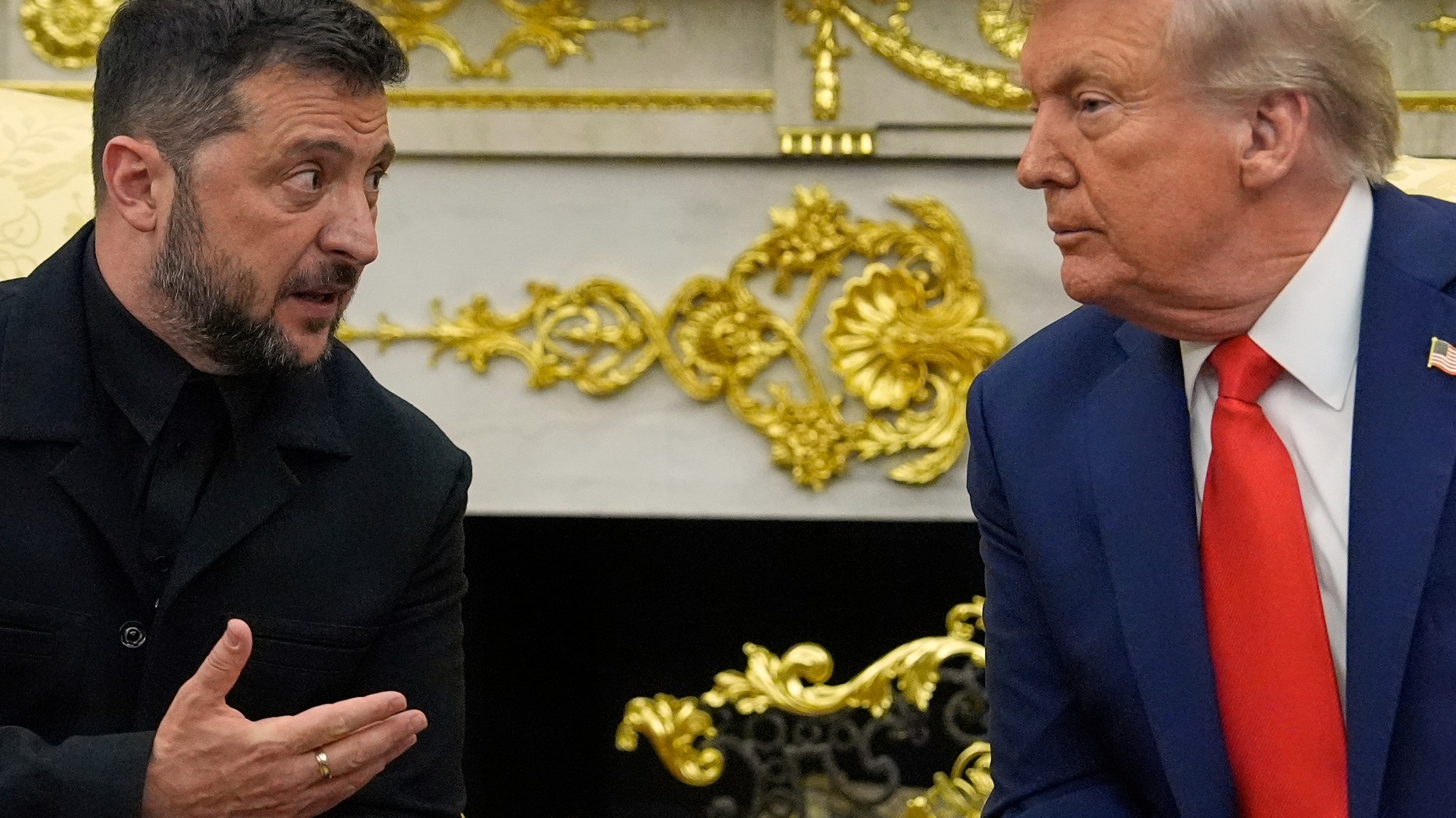 Volodymyr Zelenskyj a Donald Trump v Bielom dome