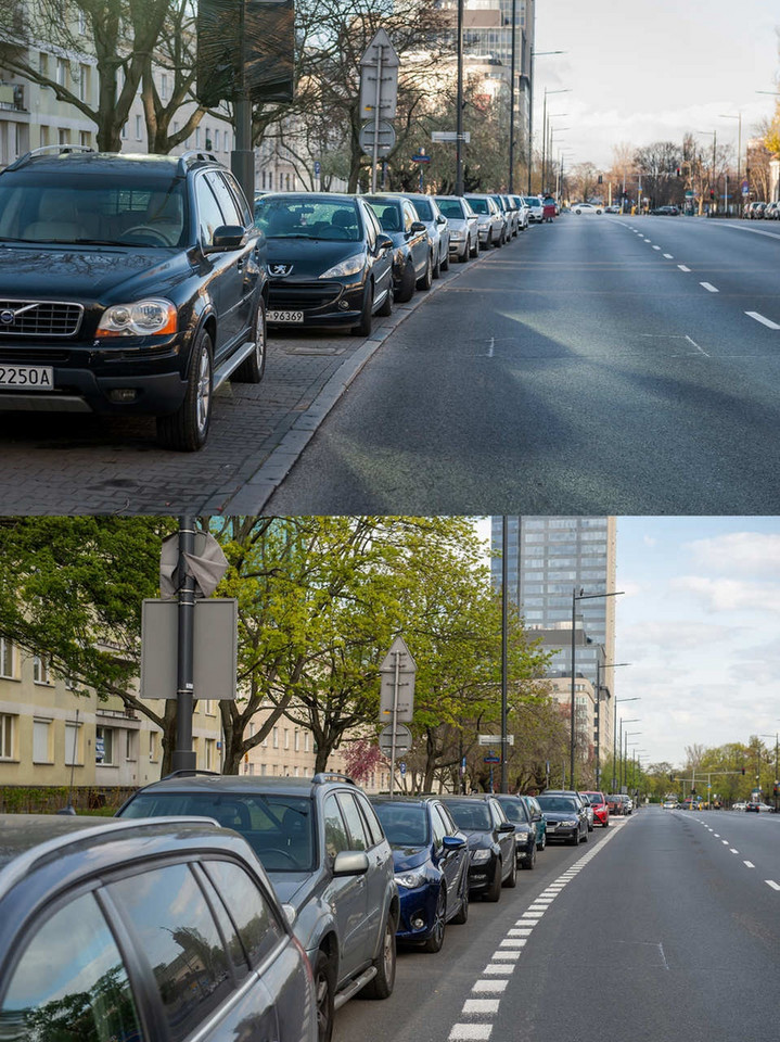 Warszawa wyrzuca samochody z chodników