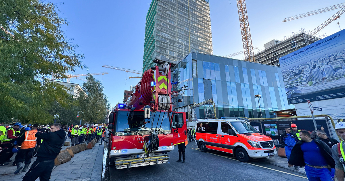Alemania: Accidente en una obra de construcción en Hamburgo.  hay muertes