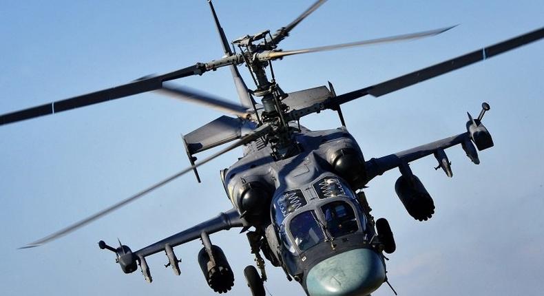 Russia says one of its attack helicopters crashes in Syria