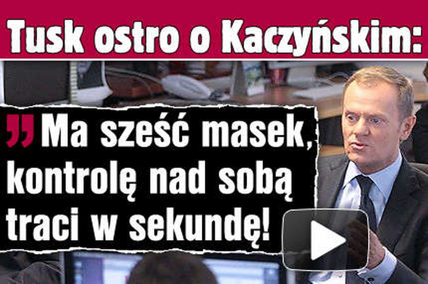 FILM. Tusk ostro o rywalach i kibicach