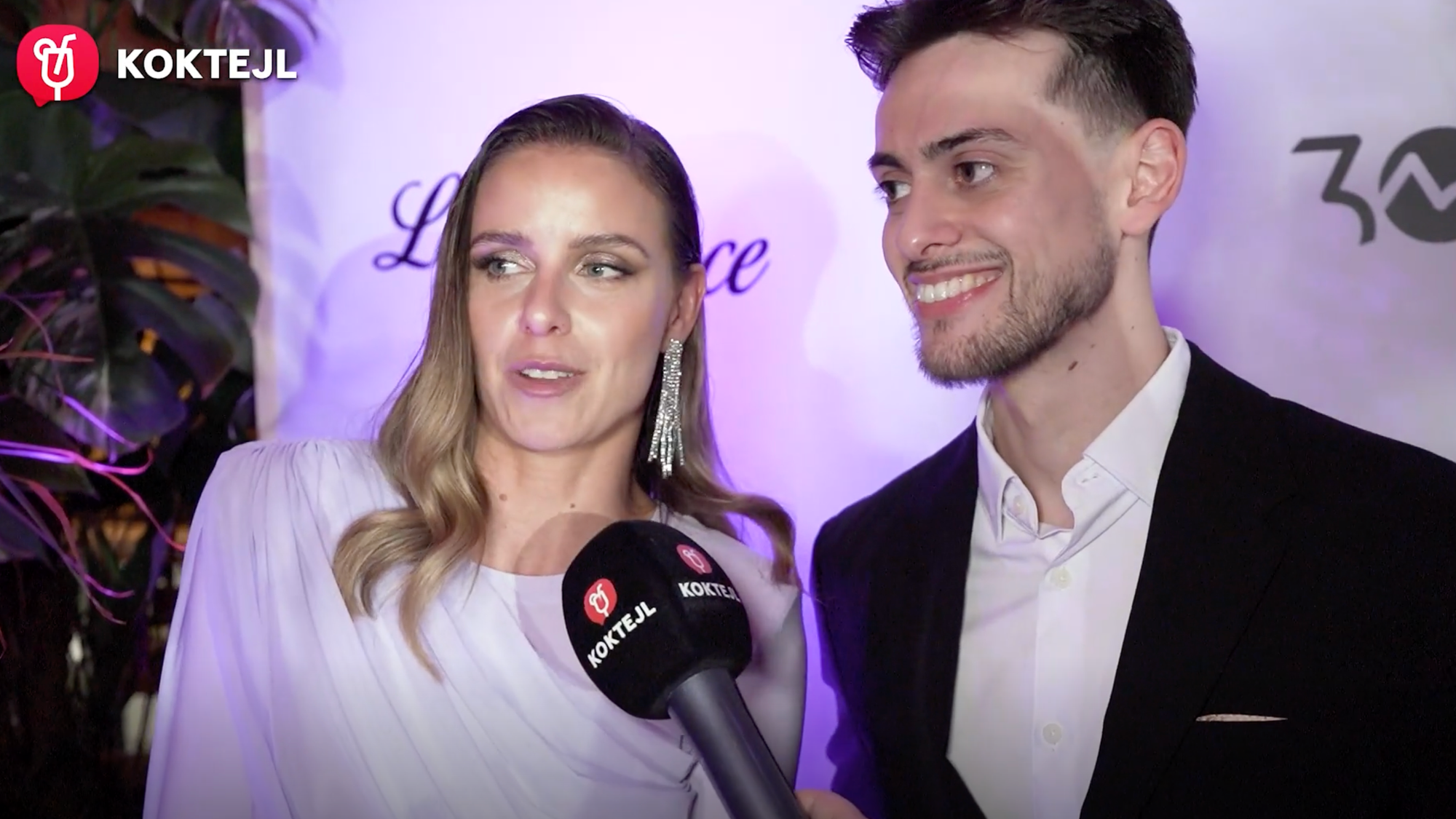 Herečka Nela Pocisková a tanečník Filip Kucman.