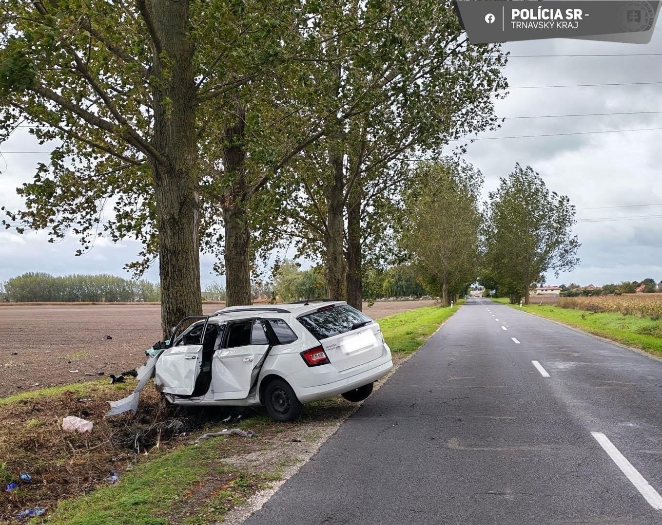 Polícia vyšetruje tragickú dopravnú nehodu v okrese Dunajská Streda.