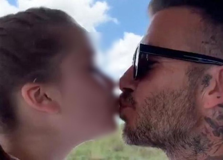 Dejvid Bekam sa ćerkom Harper