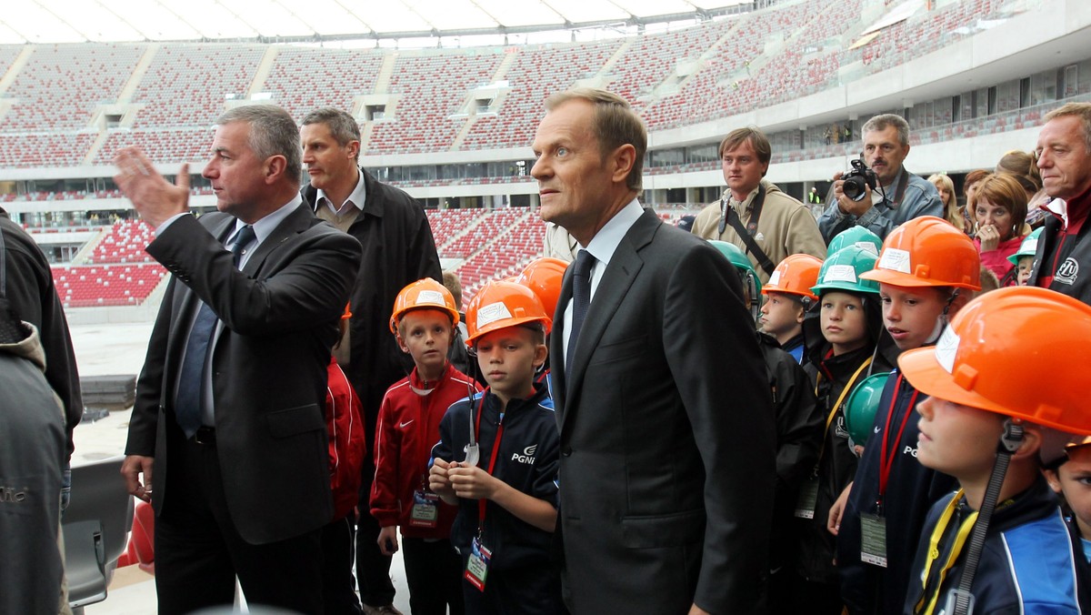 Donald Tusk spotkał się z młodymi piłkarzami