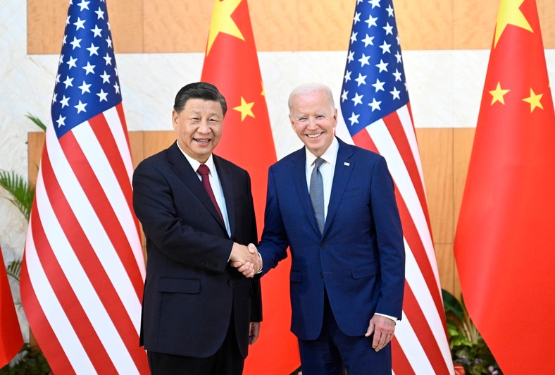 Xi Jinping i Joe Biden, 2022 r.