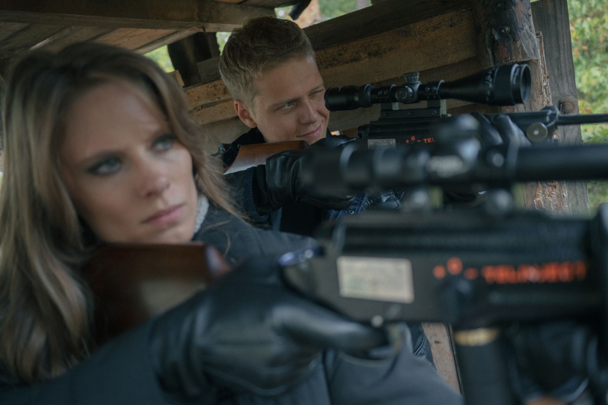 Julia Pietrucha i Jakub Gierszał w serialu "Langer"