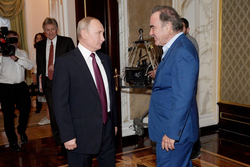 Oliver Stoun i Vladimir Putin