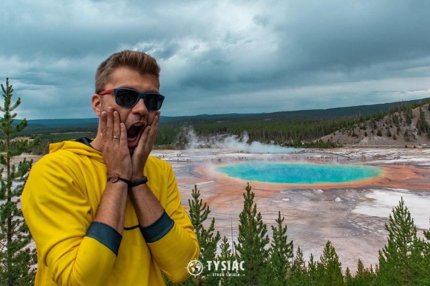 Yellowstone, Grand Prismatic Spring. fot. Tysiąc Stron Świata